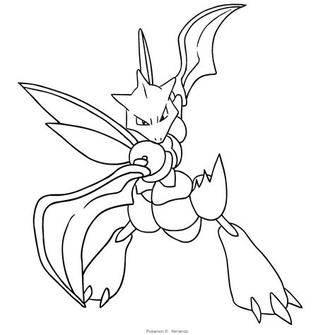 Dibujo De Scyther De Pokemon Para Colorear