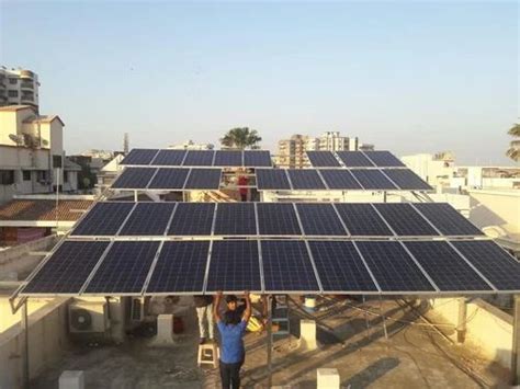 Mounting Structure Grid Tie 10kw Residential Solar Rooftop At Rs 45000kw In Surat