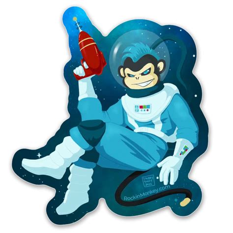 Tacos From Outer Space Sticker Poster Rockin Monkey