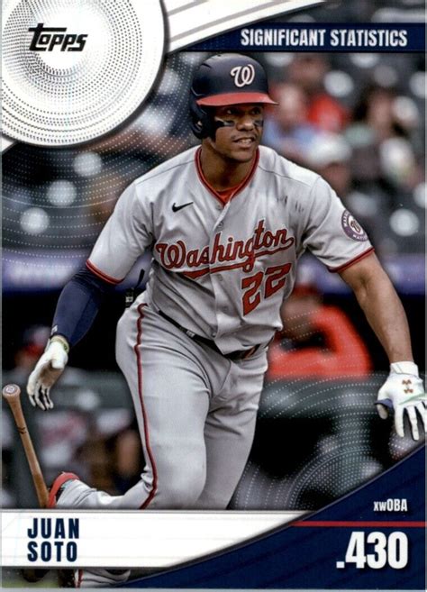 2022 Topps Series 2 Significant Statistics SS 12 Juan Soto Washington