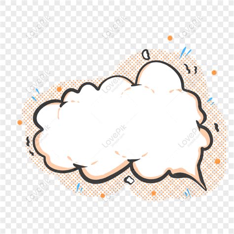 Free Explosion Cloud Session Bubble Element Cartoon Png Image Free