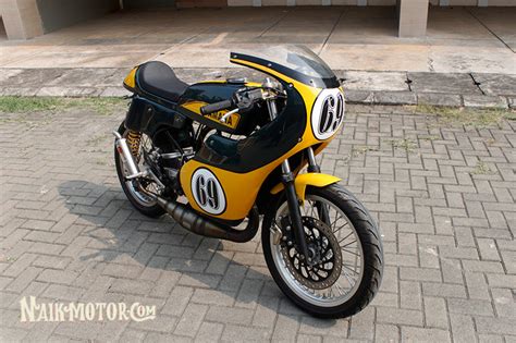 Modifikasi Yamaha RX-King Cafe Racer Buat Ikutan Fun Race