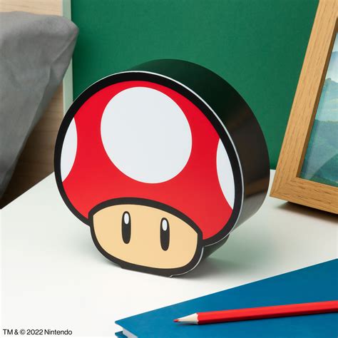 Super Mario Lampe De Table Super Champignon Elbenwald