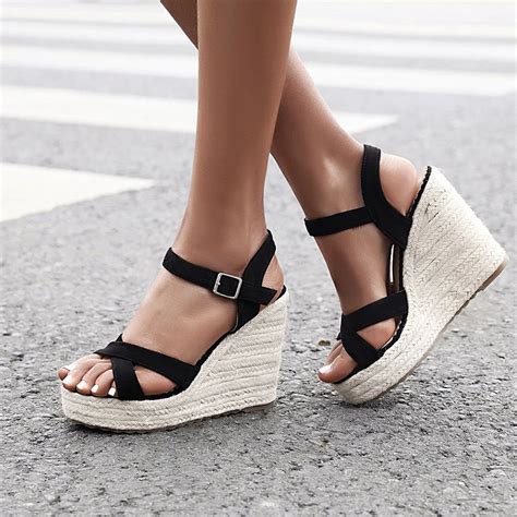 Doratasia 2020 Dropship Big Size 43 Leisure Straw Platform Wedges High