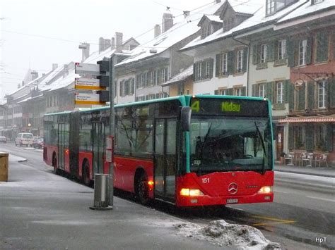 Vb Biel Mercedes Citaro Nr Be Unterwegs Auf Der Linie In