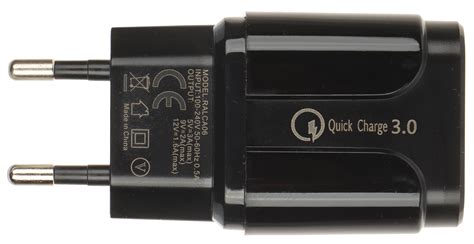 ŁADOWARKA SIECIOWA USB 5V 3A USB QUICK3 0 B STAZER Zasilanie 5V