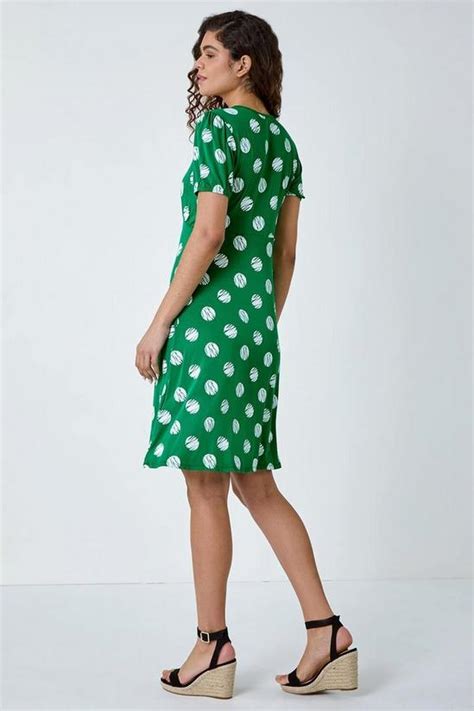 Dresses Oversized Spot Print Stretch Dress Roman