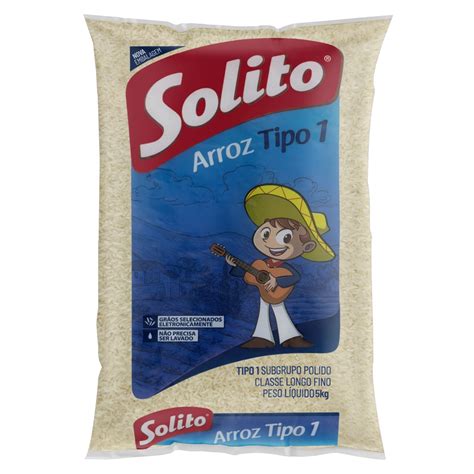 Arroz Polido Tipo 1 Solito Pacote 5kg Shopee Brasil