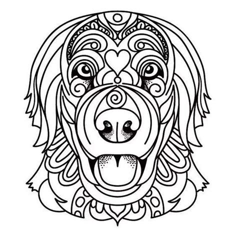 Mandalas De Perros Para Colorear A Color Y Coloreados En