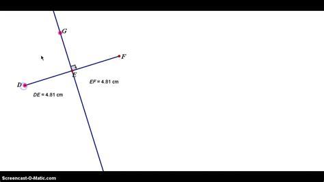 Perpendicular Bisector Definition And Theorem Youtube