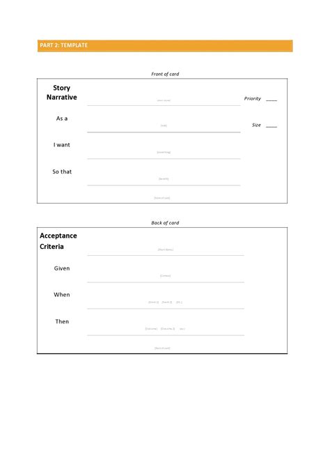 39 Agile User Story Templates (Word & Excel) ᐅ TemplateLab