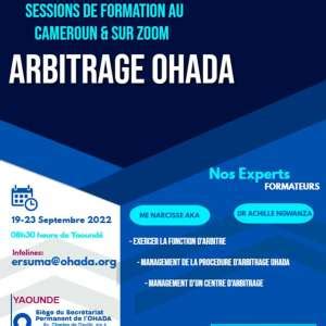 Ohada Sessions De Formation Sur L Arbitrage Ohada Du Au