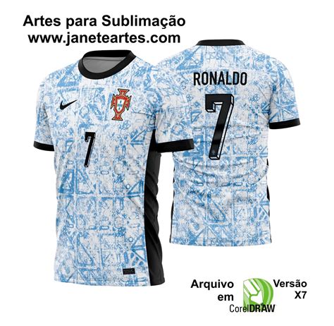 Arte Vetor Camisa Portugal Reserva 2024 2025 Janete Artes