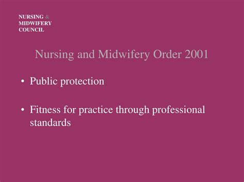 Ppt Nursing And Midwifery Council Powerpoint Presentation Free