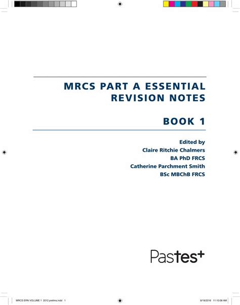 Pdf Mrcs Part A Essential Revision Notes Book 1 Dokumen Tips