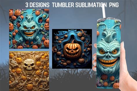 Halloween Tumbler Sublimation Design Graphic by Babydell Art · Creative ...