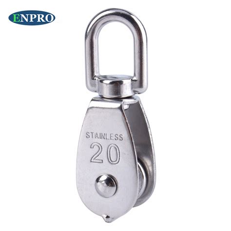 304 Stainless Steel Single Wheel Swivel Pulley Wire Rope Block China