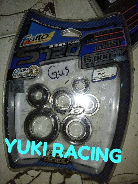 Jual BEARING FULL SET RASIO KRUK AS FAITO RACING S720 HONDA BEAT SCOOPY