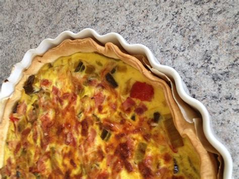 Quiche L G Re Poireaux Tomate Jambon Recette De Quiche L G Re