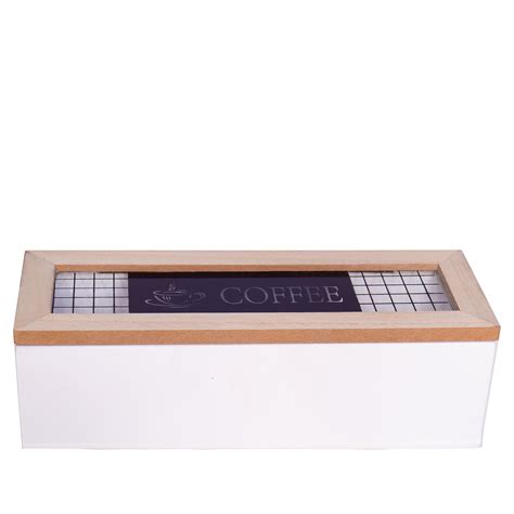 Ripley Caja De Madera Divisiones Coffee Topsoc