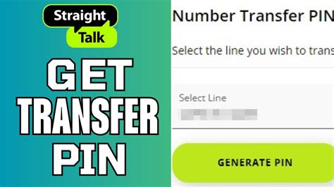 How To Get Transfer Pin From Straight Talk Youtube