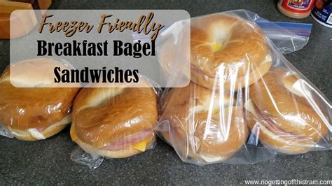 Freezer Bagel Breakfast Sandwiches - No Getting Off This Train