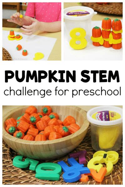 Pumpkin Stem Challenge Your Preschoolers Will Love Fun A Day