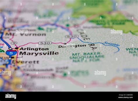 Darrington washington map hi-res stock photography and images - Alamy