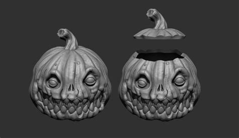 Stl File Pumpkin Bowl 🎃 ・3d Print Design To Download・cults