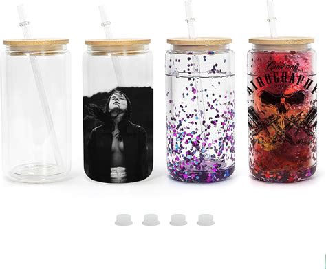 Amazon Sweet Grain Snow Globe Sublimation Glass Tumblers Pack