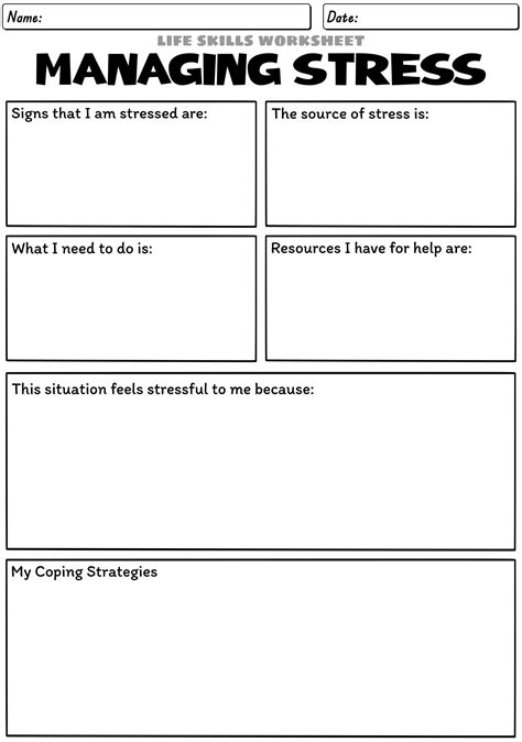 Life Skills Activities Worksheets