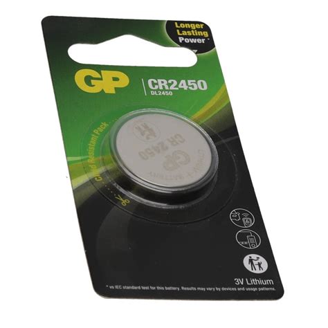 Gp Cr Dl V Lithium Button Cell Coin Battery Mah Long