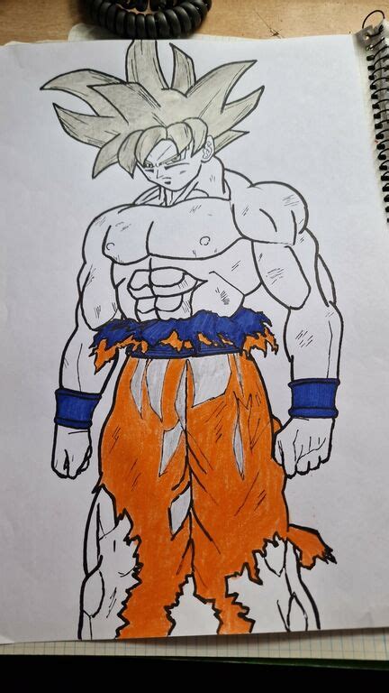 Como Dibujar A Goku Ultra Instinto Dominado Off