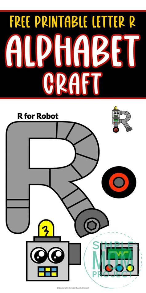 Free Printable Letter R Craft Template Letter R Crafts Lettering Letter R