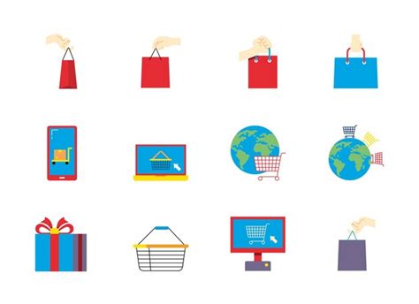 Premium Vector Ecommerce Icons Element Set Shopping Online Shopping