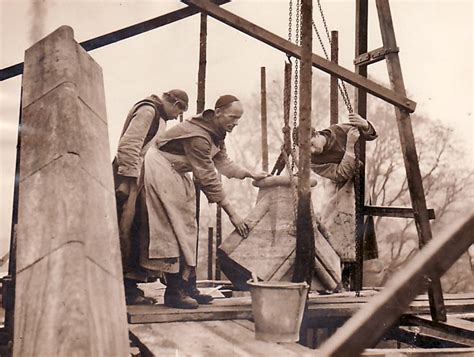 ABBAYE DE BUCKFAST Abbey Monks at Work Devon Moines au travail old Photo 1930 EUR 25,00 ...