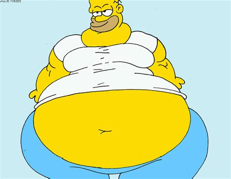 Fat Homer Simpson by Lifeinart453 on DeviantArt