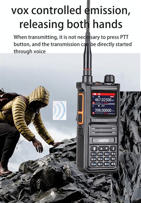 Radtel Rt X Ham Radio With Noaa Weather Receiver Handheld Long Range