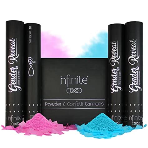 Gender Reveal Confetti Powder Cannon 2 Blue And 2 India Ubuy