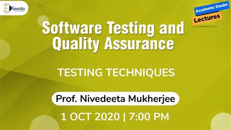 Software Testing And Quality Assurance Testing Techniques 1 Oct 7