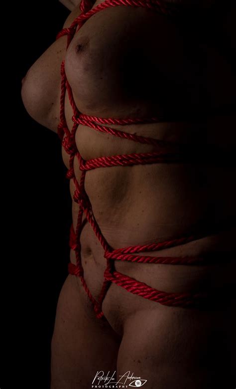 Red Shibari Artistic Nude Artwork By Photographer Patrik Lee Andersson