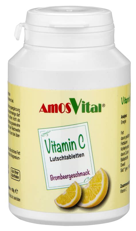 Amosvital Vitamin C Lutschtabletten Brombeer St Shop Apotheke