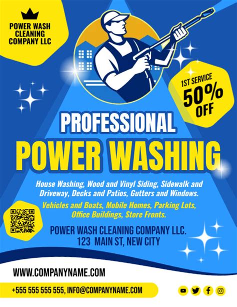 Pressure Washing Services Flyer Template Postermywall