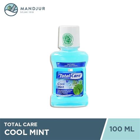 Jual Total Care Mouthwash Cool Mint 100 ML Obat Kumur Penghilang Bau