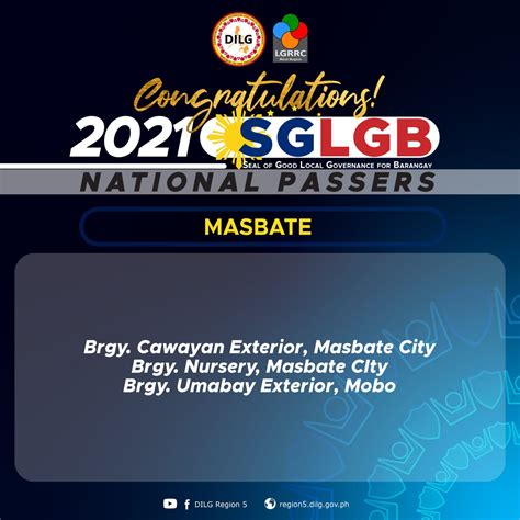 24 Barangays In Bicol Region Declared As National Passers Of The 2021