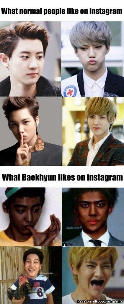 The Owner Of The Pic Must Be Like Sepai Noticed Me Lol Normal People Vs Byun Baekhyun