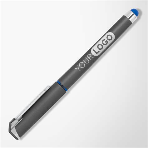 Custom Soft Touch Accent Gel Pen With Colored Stylus Pens