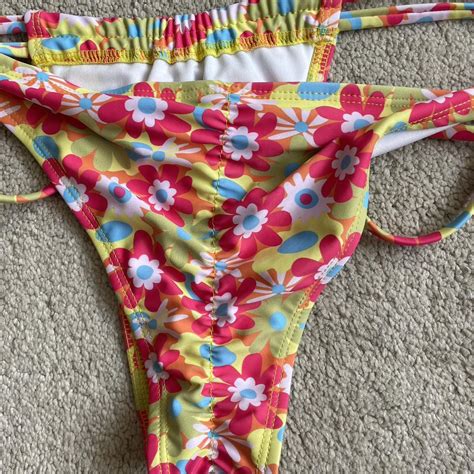 Floral Strappy Y K Bikini Brand New Strappy Depop