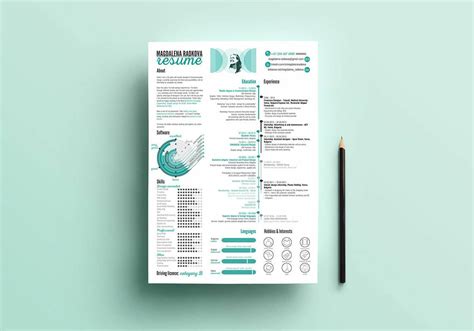 Infographic Resume Template Indesign Baden W Rttemberg Schulferien