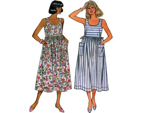 Butterick S Womens Sundress Sleeveless Scoop Neck Empire